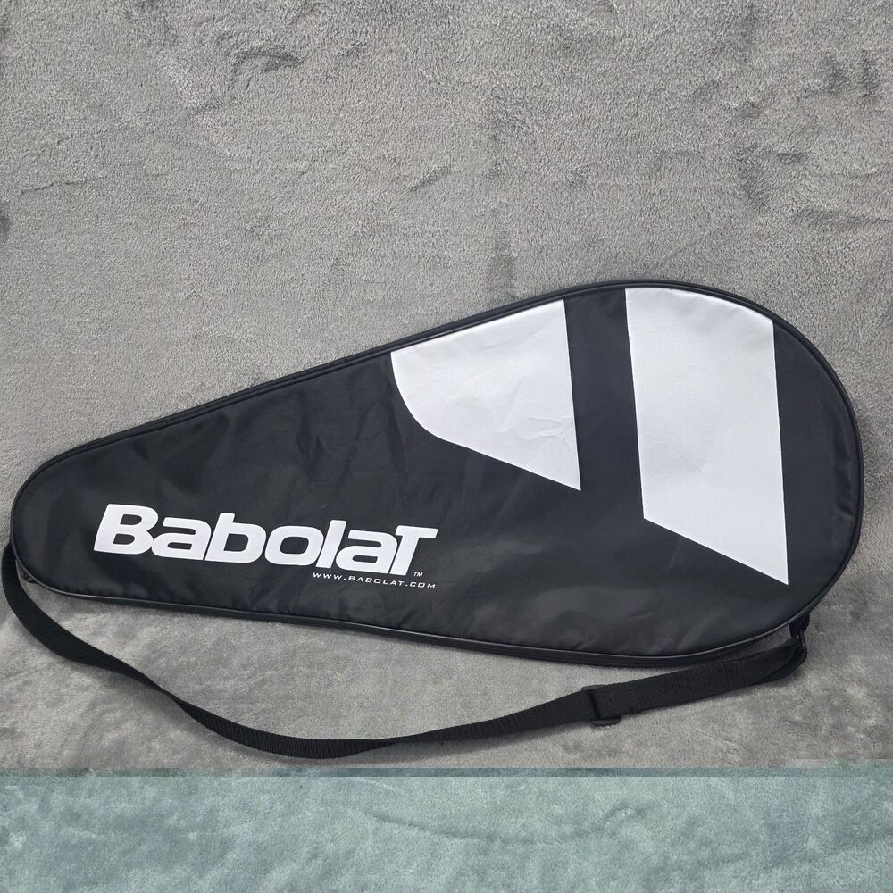 Babolat Tennis Racket Carry Case Bag w/ Strap Black White Lightweight 29"
